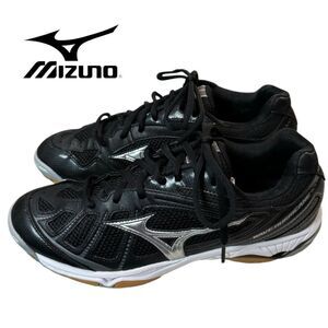 Mizuno Wave Hurricane Women's Volleyball Black Silver V1GC154003 Shoes 9.5